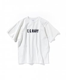 EG NAVY T-Shirt White