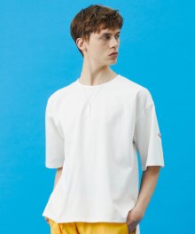 M-루즈핏 데오드란트 쿨링 티셔츠-WHITE