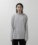 에이트디비젼(8DIVISION) Raglan L/S T-Shirt (Grey/Ecru)