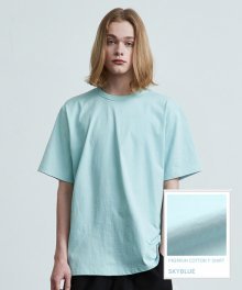 V017 프리미엄 코튼 티셔츠 (스카이블루)