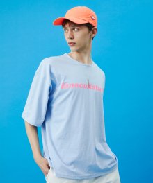 M-루즈핏 실켓 파나컬트 티셔츠-SKY BLUE