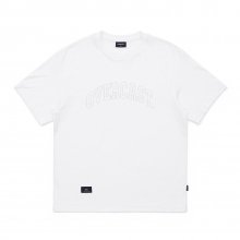Foil Printed College Logo T-shirt (White)