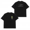 쿼드러플 로고 티셔츠 블랙 (U0224CRS53)