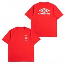 쿼드러플 로고 티셔츠 레드 (U0224CRS53)