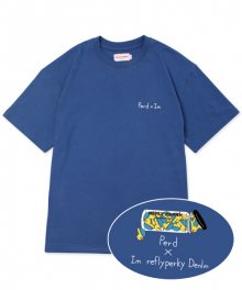 RN#8005 퍼드 x 아이엠 티셔츠 (Blue)
