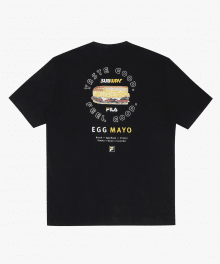[FILA X SUBWAY] 샌드위치 티셔츠 (FS2RSC2W04XBLK)