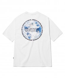 GLOBE LOGO  T-SHIRTS (WHITE) [GTS729I23]