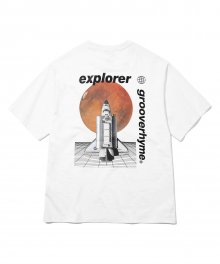 SPACE SHUTTLE PRINT T-SHIRTS (WHITE) [GTS731I23]