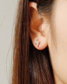 Line stick earring (실버925)