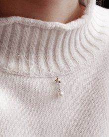 Pearl star drop necklace (실버925)