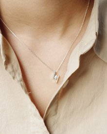 Line stick necklace (실버925)