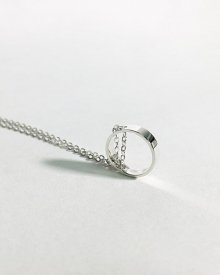Chain ring necklace - no.1 (실버925)