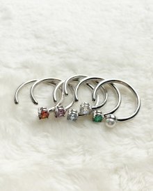 Birthstone free ring (실버925)