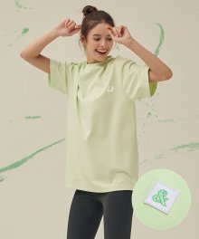 앤드 심볼 패치 스탠다드 쿨티셔츠 LIGHT GREEN