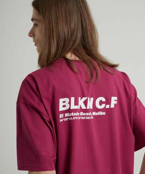 블라쿤(blakoon) BLKNCF 말리부 반팔티셔츠 (레드바이올렛)