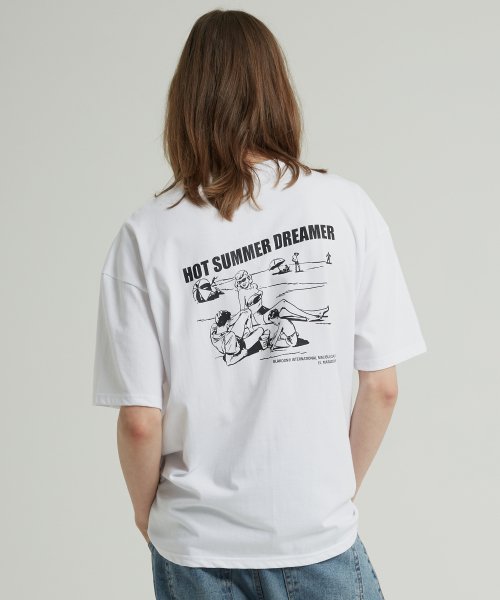 블라쿤(blakoon) 핫 썸머 반팔티셔츠 (화이트)