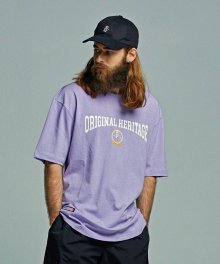 [PENFIELD X FRIZMWORKS] 오리지널 헤리티지 반팔티셔츠 LILAC_FL2KT32M