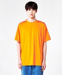 [UNSEX] 오버핏 베이직 쿨링 티셔츠 _ 오렌지