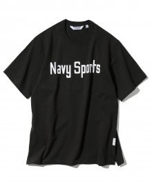 20ss navy sports logo tee charcoal