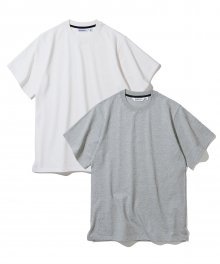 20ss 2pack tee white/grey