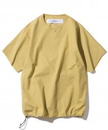 20ss cotton henly neck shirts mustard