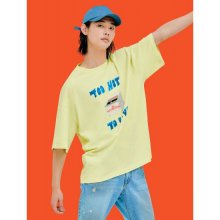 [8 X SOON.EASY] 레몬 그래픽 포인트 반소매 티셔츠