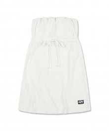 Daisey Towel Tube Dress [WHITE]