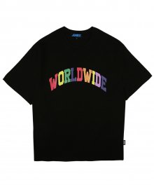 Rainbow logo short sleeve T-shirts_BK