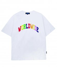 Rainbow logo short sleeve T-shirts_WH