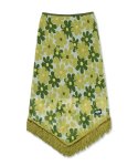 스컬프터(SCULPTOR) Garden Tassel Skirt [LIME GREEN]