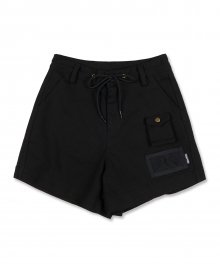 String Mesh Pocket Shorts [BLACK]