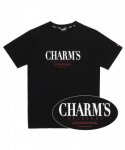 참스(CHARM'S) Gotic Lettering T shirts BK