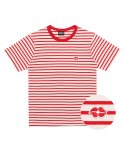 참스(CHARM'S) Heart Lip Logo Stripe T Shirts RE