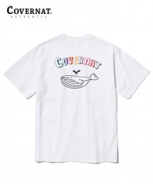 S/S WHALE GRAPHIC TEE WHITE