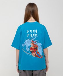 제너럴 이순신 오버사이즈 티셔츠 블루_0131