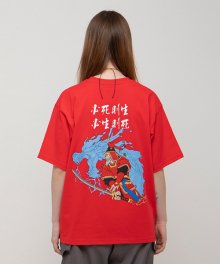 제너럴 이순신 오버사이즈 티셔츠 레드_0132