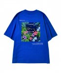 이모션플래닛(EMOTION PLANET) 플라워 2 포토프린트 티셔츠(BLUE)