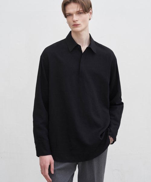 COS Oversized Linen Shirt in Black