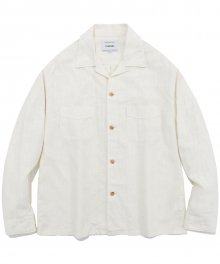 TWO POCKET LINEN SHIRTS JS [IVORY]