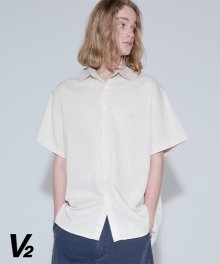 [스페셜] Overfit basic linen half shirt_beige
