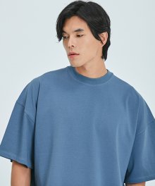 RORO OVER FIT T-SHIRT(BLUE GRAY)