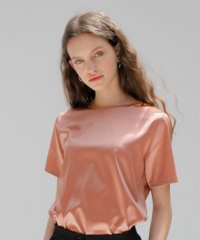 SILKY T-SHIRT_CORAL PINK