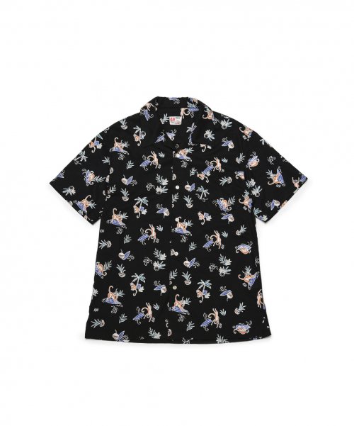 Monkey Surf Aloha Shirts / Black