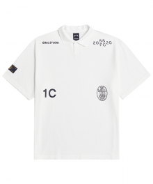 SSFC PIQUE COLLAR SHIRT - WHITE