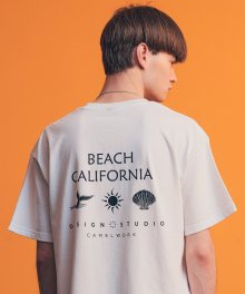 Beach S/S T-Shirts(White)