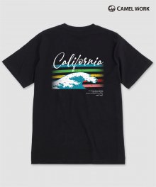Rainbow Wave S/S T-Shirts(Black)