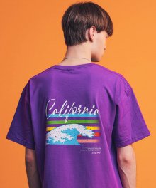 Rainbow Wave S/S T-Shirts(Purple)
