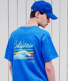 Rainbow Wave S/S T-Shirts(Blue)