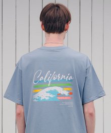 Rainbow Wave S/S T-Shirts(I.Blue)