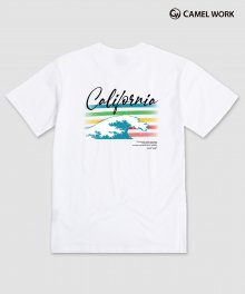 Rainbow Wave S/S T-Shirts(White)